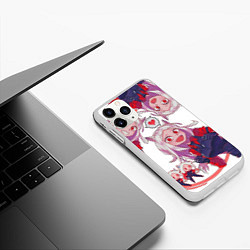 Чехол iPhone 11 Pro матовый Helltaker, цвет: 3D-белый — фото 2