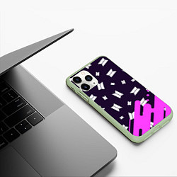 Чехол iPhone 11 Pro матовый BTS БТС, цвет: 3D-салатовый — фото 2