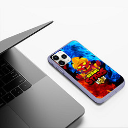 Чехол iPhone 11 Pro матовый BRAWL STARS EVIL GENE ДЖИН, цвет: 3D-светло-сиреневый — фото 2