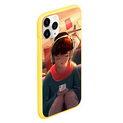 Чехол iPhone 11 Pro матовый Дома, цвет: 3D-желтый — фото 2