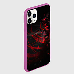 Чехол iPhone 11 Pro матовый DIGITAL 3D, цвет: 3D-фиолетовый — фото 2