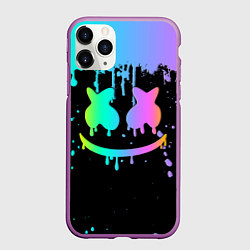 Чехол iPhone 11 Pro матовый MARSHMELLO, цвет: 3D-фиолетовый