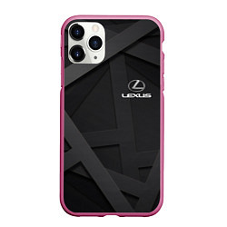 Чехол iPhone 11 Pro матовый LEXUS, цвет: 3D-малиновый