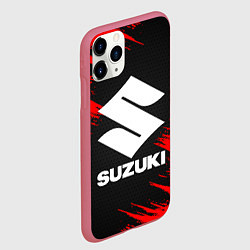 Чехол iPhone 11 Pro матовый SUZUKI, цвет: 3D-малиновый — фото 2