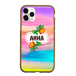 Чехол iPhone 11 Pro матовый Анна