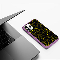 Чехол iPhone 11 Pro матовый Покемоны, цвет: 3D-фиолетовый — фото 2
