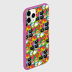 Чехол iPhone 11 Pro матовый Папуги, цвет: 3D-фиолетовый — фото 2