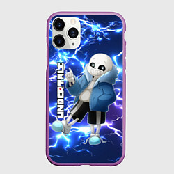 Чехол iPhone 11 Pro матовый UNDERTALE АНДЕРТЕЙЛ, цвет: 3D-фиолетовый