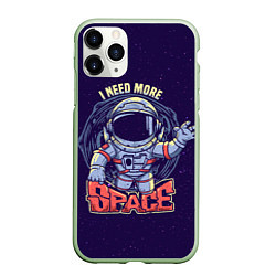Чехол iPhone 11 Pro матовый I NEED MORE SPACE Z, цвет: 3D-салатовый