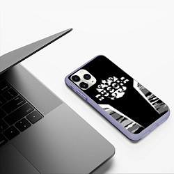 Чехол iPhone 11 Pro матовый Леонид - камуфляж, цвет: 3D-светло-сиреневый — фото 2