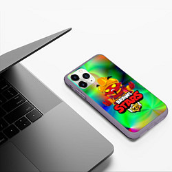 Чехол iPhone 11 Pro матовый BRAWL STARS EVIL GENE ДЖИН, цвет: 3D-серый — фото 2