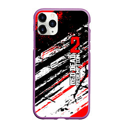 Чехол iPhone 11 Pro матовый Red Dead Redemption 2, цвет: 3D-фиолетовый