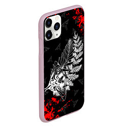 Чехол iPhone 11 Pro матовый THE LAST OF US 2 ТАТУ ЭЛЛИ, цвет: 3D-розовый — фото 2