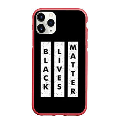 Чехол iPhone 11 Pro матовый Black lives matter Z, цвет: 3D-красный