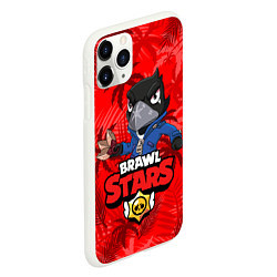 Чехол iPhone 11 Pro матовый BRAWL STARS CROW ВОРОН, цвет: 3D-белый — фото 2