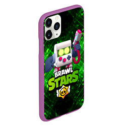 Чехол iPhone 11 Pro матовый Virus 8 bit brawl stars 8 бит, цвет: 3D-фиолетовый — фото 2