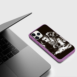 Чехол iPhone 11 Pro матовый THE LAST OF US, цвет: 3D-фиолетовый — фото 2