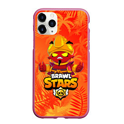 Чехол iPhone 11 Pro матовый BRAWL STARS EVIL GENE ДЖИН, цвет: 3D-малиновый