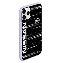 Чехол iPhone 11 Pro матовый NISSAN, цвет: 3D-светло-сиреневый — фото 2