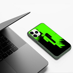 Чехол iPhone 11 Pro матовый BILLIE EILISH БИЛЛИ АЙЛИШ, цвет: 3D-темно-зеленый — фото 2