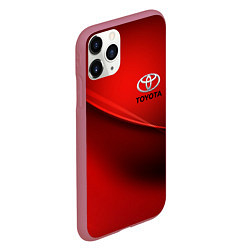 Чехол iPhone 11 Pro матовый TOYOTA, цвет: 3D-малиновый — фото 2