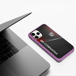 Чехол iPhone 11 Pro матовый PORSCHE, цвет: 3D-фиолетовый — фото 2