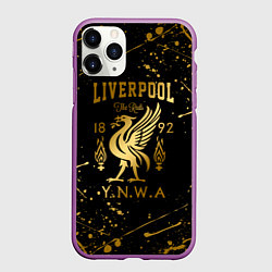 Чехол iPhone 11 Pro матовый LIVERPOOL ЛИВЕРПУЛЬ, цвет: 3D-фиолетовый