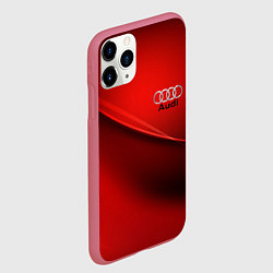 Чехол iPhone 11 Pro матовый AUDI, цвет: 3D-малиновый — фото 2