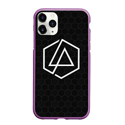 Чехол iPhone 11 Pro матовый LINKIN PARK, цвет: 3D-фиолетовый