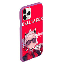 Чехол iPhone 11 Pro матовый HELLTAKER, цвет: 3D-фиолетовый — фото 2