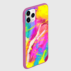Чехол iPhone 11 Pro матовый ТИ-ДАЙ, цвет: 3D-фиолетовый — фото 2