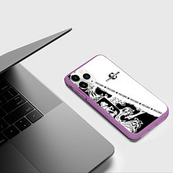 Чехол iPhone 11 Pro матовый Станислав, цвет: 3D-фиолетовый — фото 2