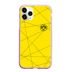 Чехол iPhone 11 Pro матовый BORUSSIA, цвет: 3D-розовый