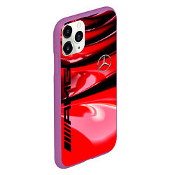 Чехол iPhone 11 Pro матовый MERCEDES, цвет: 3D-фиолетовый — фото 2
