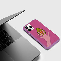 Чехол iPhone 11 Pro матовый Avocado, цвет: 3D-фиолетовый — фото 2
