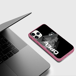 Чехол iPhone 11 Pro матовый OPEL, цвет: 3D-малиновый — фото 2