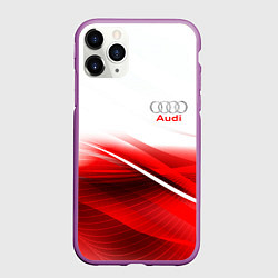 Чехол iPhone 11 Pro матовый AUDI, цвет: 3D-фиолетовый
