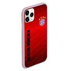 Чехол iPhone 11 Pro матовый BAYERN MUNCHEN, цвет: 3D-розовый — фото 2