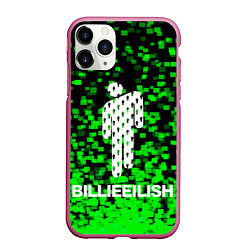 Чехол iPhone 11 Pro матовый Billie Eilish, цвет: 3D-малиновый