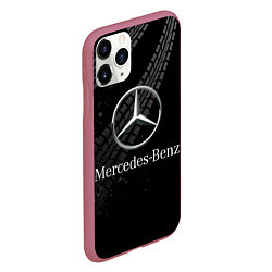 Чехол iPhone 11 Pro матовый MERCEDES, цвет: 3D-малиновый — фото 2