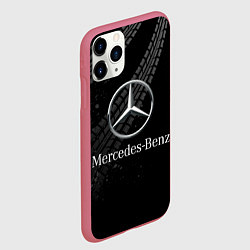 Чехол iPhone 11 Pro матовый MERCEDES, цвет: 3D-малиновый — фото 2