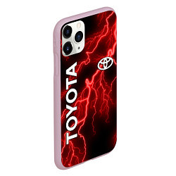 Чехол iPhone 11 Pro матовый TOYOTA, цвет: 3D-розовый — фото 2