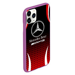 Чехол iPhone 11 Pro матовый Mercedes-Benz, цвет: 3D-фиолетовый — фото 2