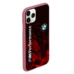 Чехол iPhone 11 Pro матовый BMW, цвет: 3D-малиновый — фото 2