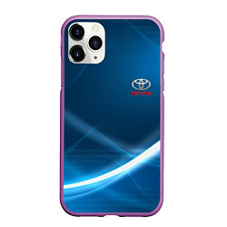 Чехол iPhone 11 Pro матовый TOYOTA, цвет: 3D-фиолетовый