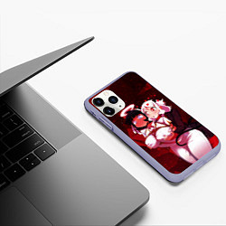 Чехол iPhone 11 Pro матовый ХЕЛЛТЕЙКЕР, цвет: 3D-светло-сиреневый — фото 2