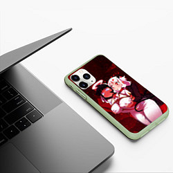 Чехол iPhone 11 Pro матовый ХЕЛЛТЕЙКЕР, цвет: 3D-салатовый — фото 2