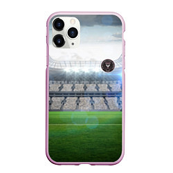 Чехол iPhone 11 Pro матовый FC INTER MIAMI, цвет: 3D-розовый