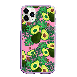 Чехол iPhone 11 Pro матовый Avocado, цвет: 3D-сиреневый