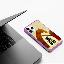 Чехол iPhone 11 Pro матовый The Last of Us 2, цвет: 3D-фиолетовый — фото 2